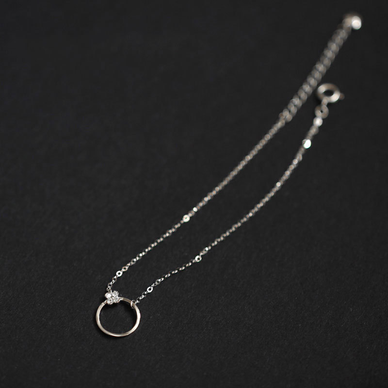 Wholesale price round rings small flower bracelet simple zircon bracelet for women