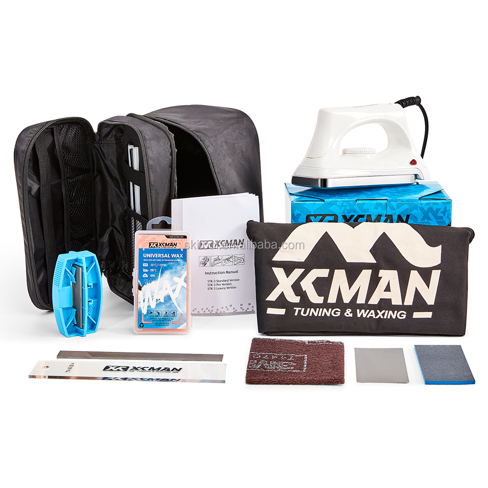 Ski Snowboard Complete Waxing And Tuning Kit Stock Bag and stock Tools Pouch With Zipper With Waxing Iron