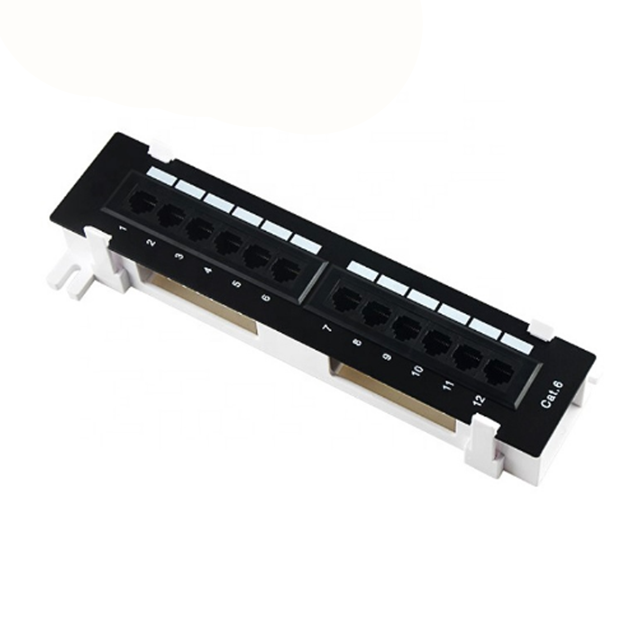 10 дюймов 1U настенный 12 ПОРТ UTP Cat6 патч-панель