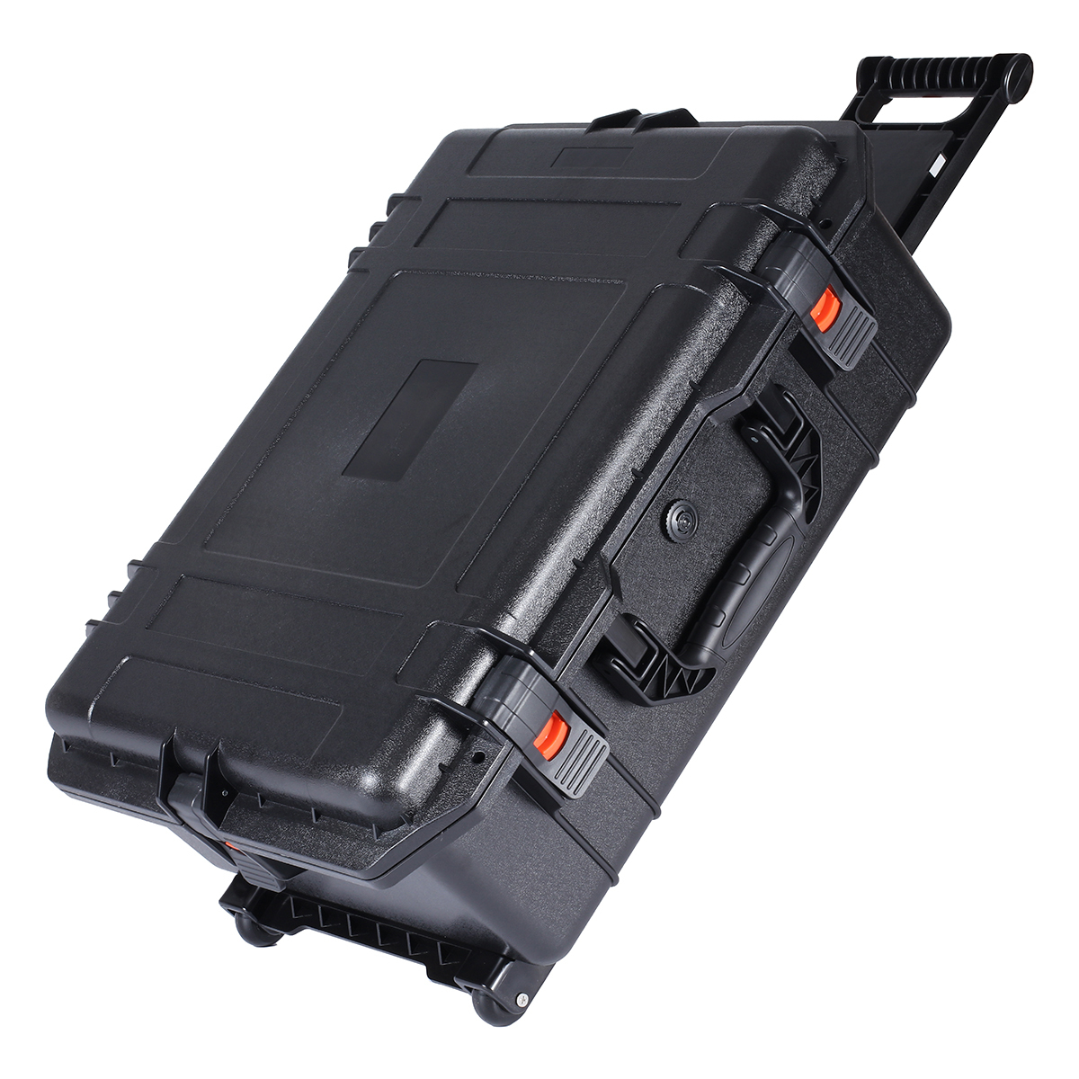 IP67 Shockproof Hard Aluminum Injection Trolley Rolling Case PP Waterproof Tool and Equipment Travel Tackle Box with Wheels