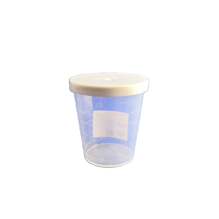Best selling model with scale and lid experimental beaker drinking medicine household baking measuring cup 30ml plastic cup