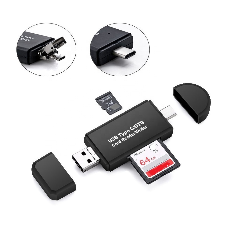 Хорошее качество OTG Type-c USB 3,0 устройство для чтения карт TF/SD кард-ридер для ПК мобильный телефон планшеты