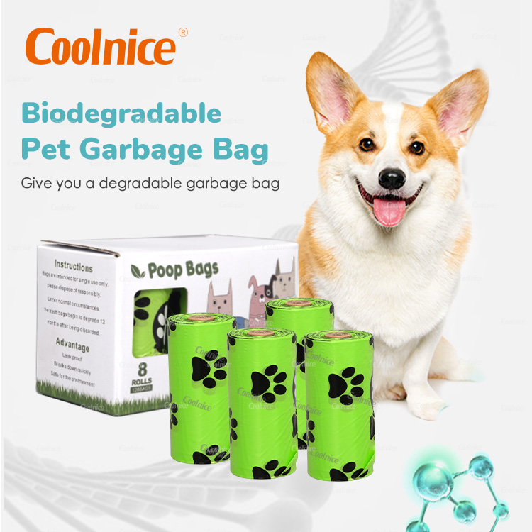 Compostable 100% Biodegradable Pet Dog Waste Poop Plastic Garbage Bag