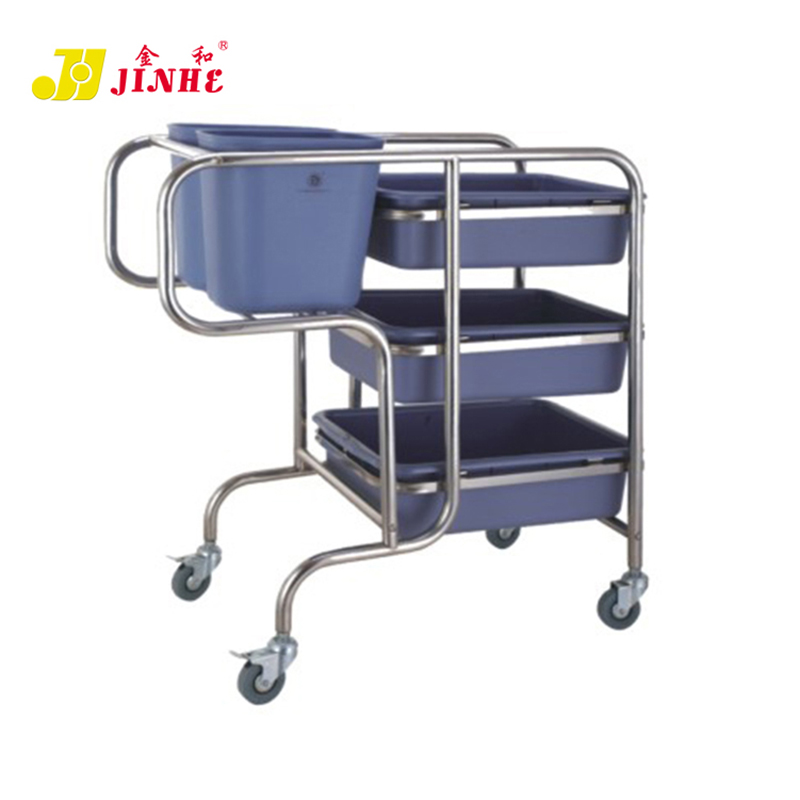 JINHE residential bucket industrial service hotel janitor cart cleaning trolley housekeeping