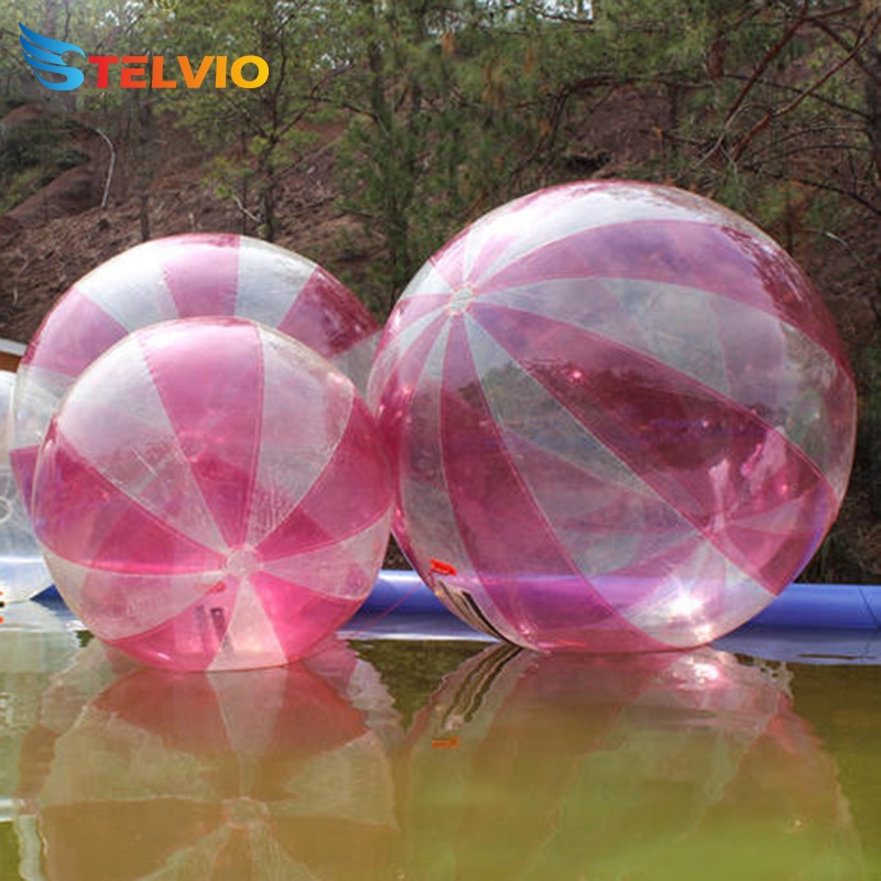 floating water sport TPU half the color inflatable water ball roller ball for summer playing