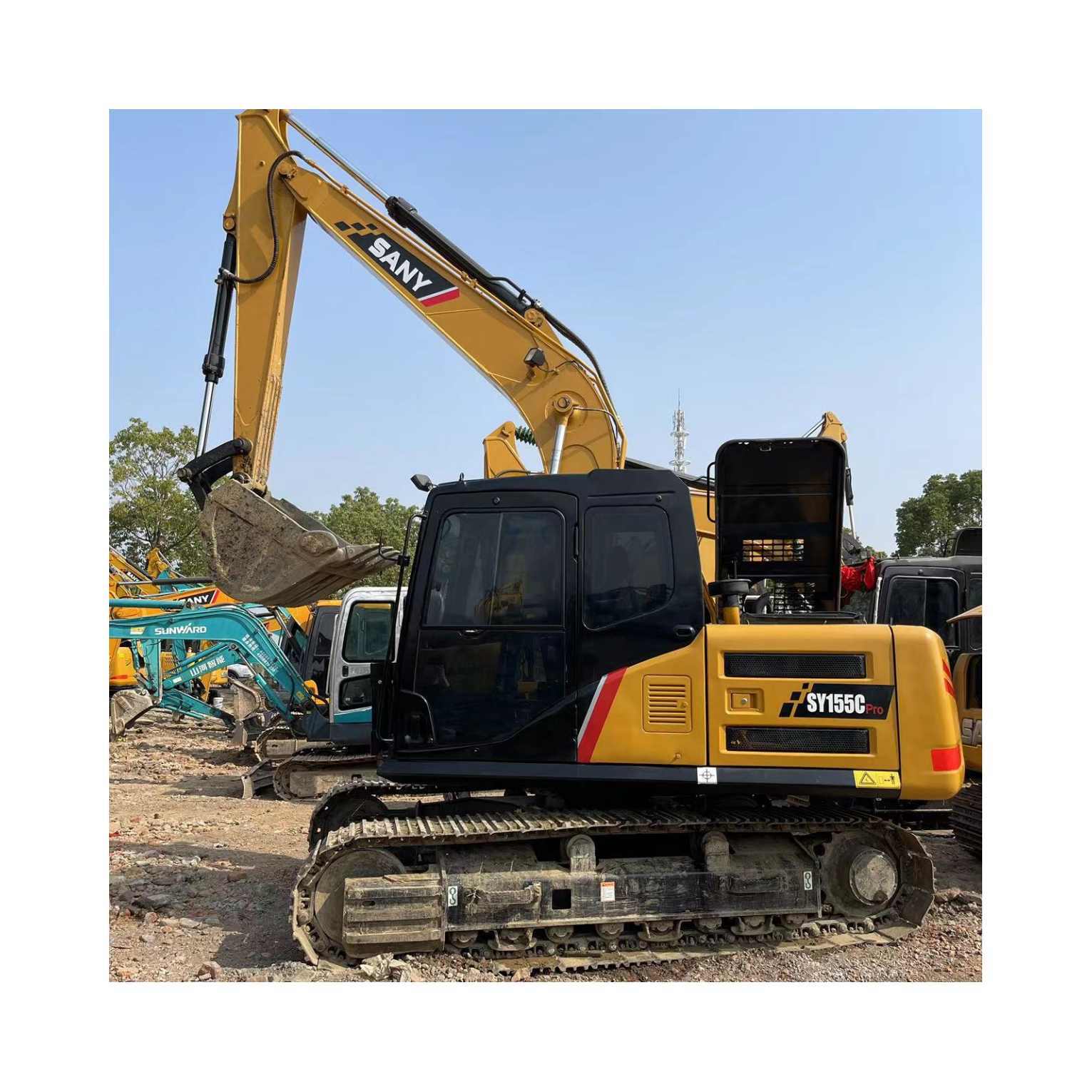 Medium industrial machines with good working conditions and high quality SANY SY155C 15.5TON with EPA and CE