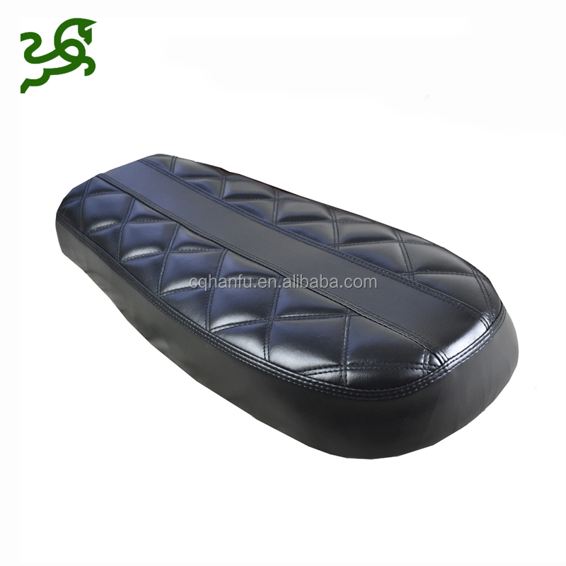 Черный Cafe Racer Seat Brat 53 см квадратный для мотоциклов велосипеды плоский винтажный мотоцикл