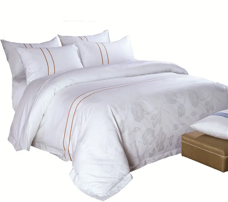 2019 new style hotel collection woven texture full/queen natural duvet cover for five star hotel