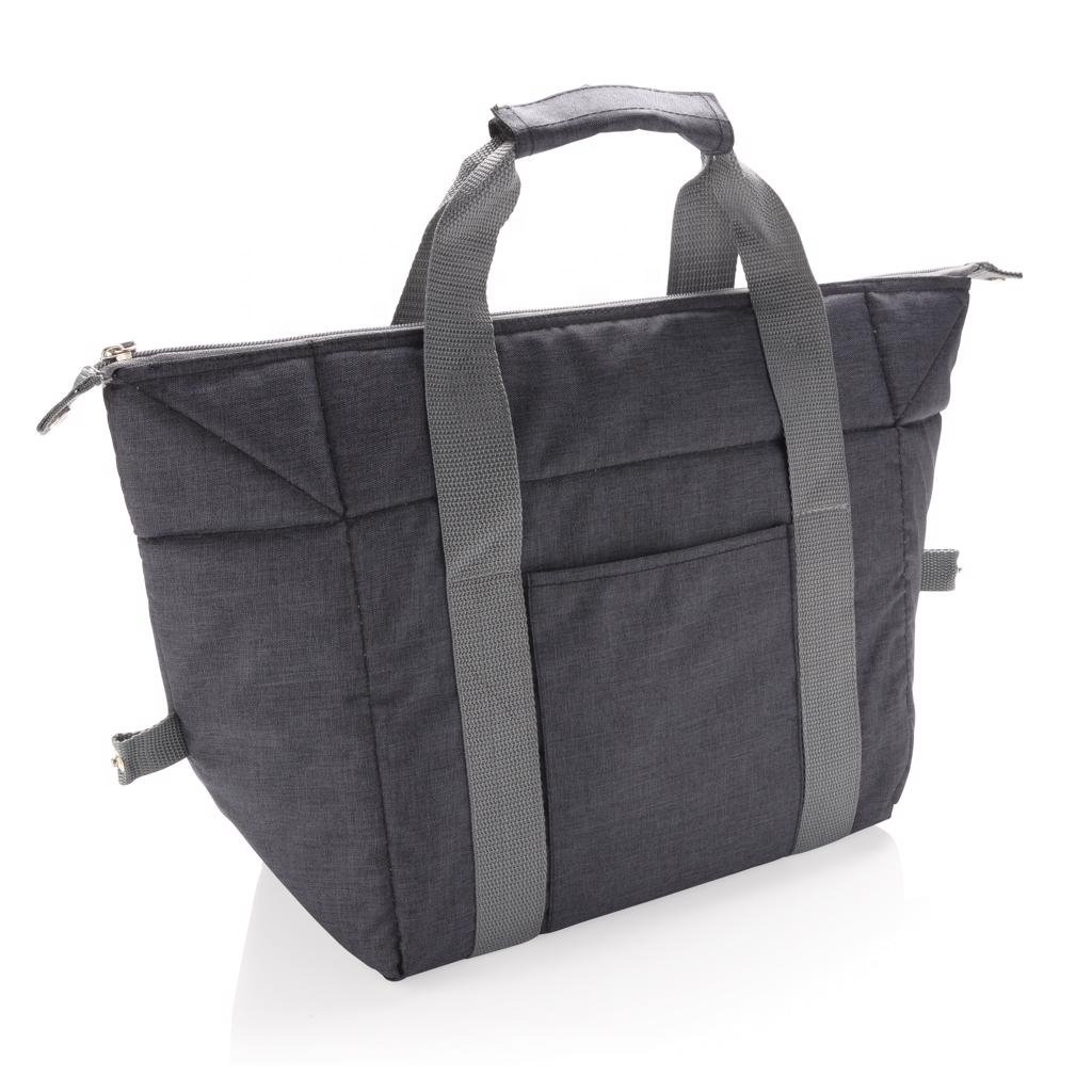 Custom printed big capacity outdoor 600D polyester tote cooler bag soft insulated cooler duffle bag