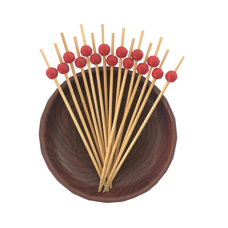 100 Pcs High Quality 4.7 Inches Bamboo Sticks Cocktail Picks,Fruit Kabob Skewers Toothpick