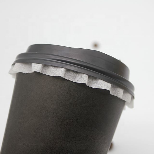 Disposable Leakproof packing paper lacy plastic leak proof paper round coffee cup leak-proof gasket