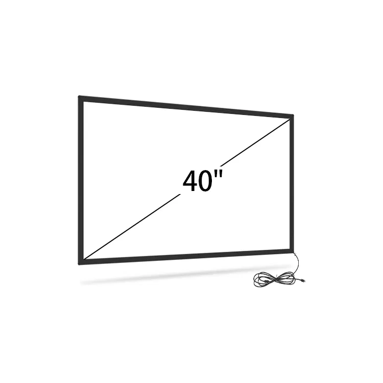 aluminum 40 inch infrared IR commercial touch screen conversion frame,usb multi touch screen overlay kit