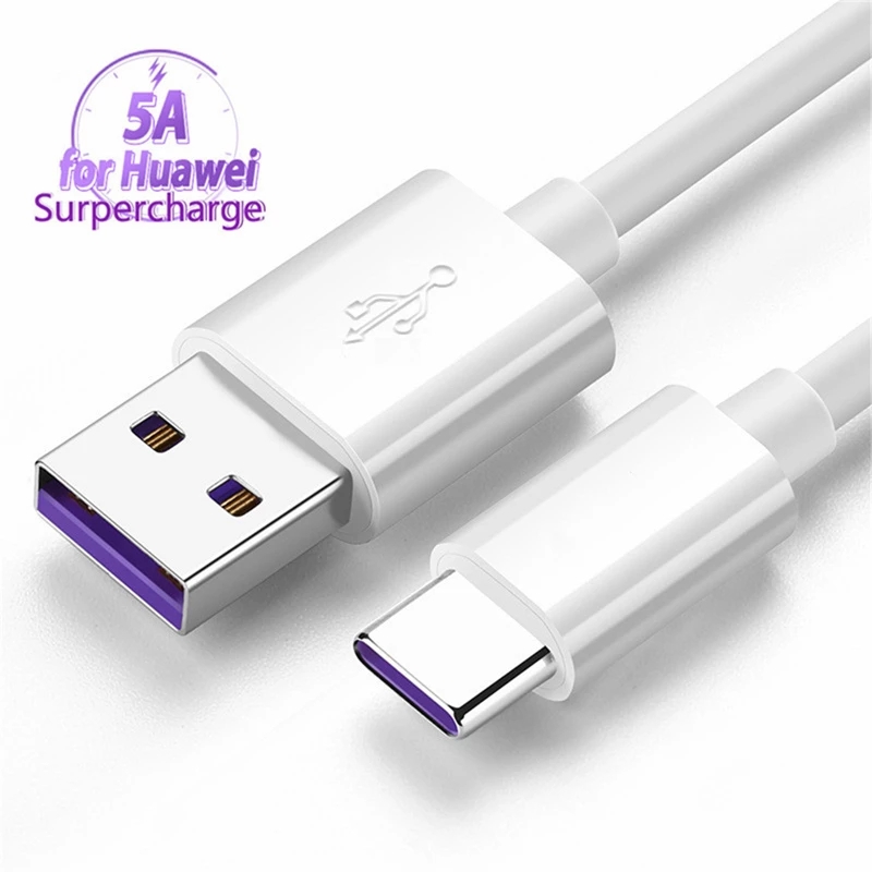 Супер зарядное устройство 5A USB C кабель Type C для мобильного телефона Android