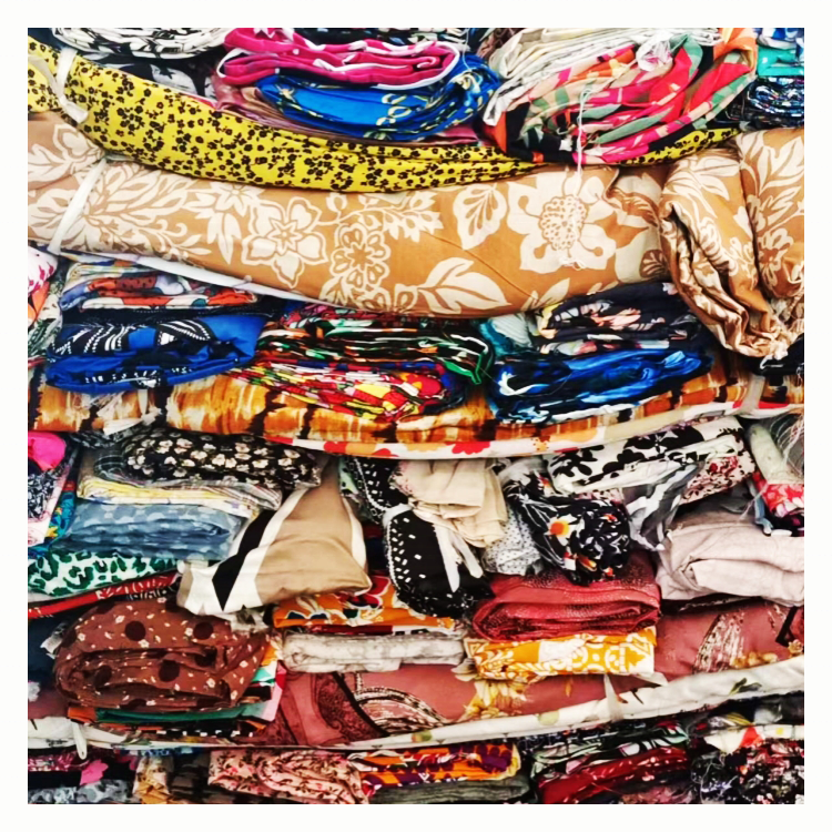 Cut Pieces Wholesale Custom Plain Spun Rayon Floral Woven Lightweight Printed Rayon Viscose Challis Printed Fabric for Dress