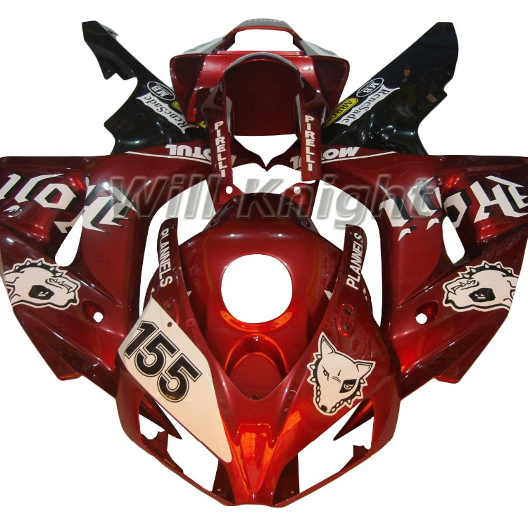 Инжекционный комплект обтекателей для Honda CBR1000RR CBR 1000RR 2006 2007 темно-красный выпуск 155