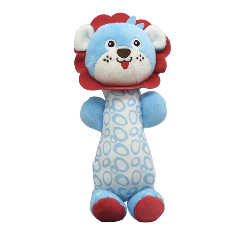 Wholesale Promotion Soft Baby Stick Rattle Baby Squeaker Rattle Plush Toy