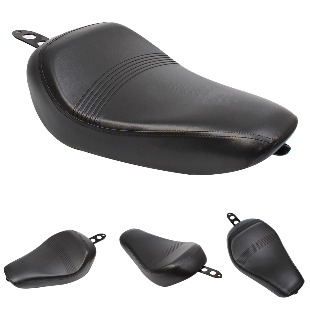 Motorcycle Black Driver Front Leather Pillow solo Seat Cushion For Harley Sportster XL 1200 883 72 Forty Eight 2016-2020