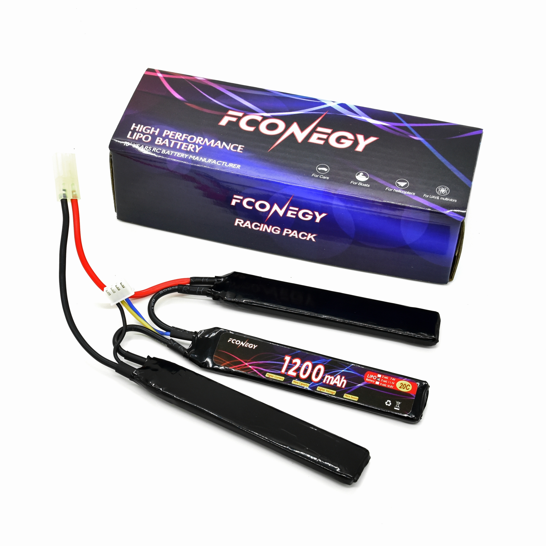 OEM Lipo страйкбол 1200 мАч LiPo аккумулятор 3S 11,1 В Nunchuck lipo тройной Аккумулятор для M4