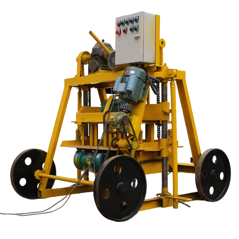 Highly profitable small business QT40-3B manual concrete portable block machine