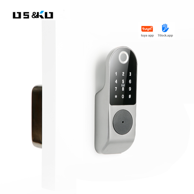 Водонепроницаемый bt tuya, Электрический Wi-Fi ttlock, управление через приложение, защелка, смарт-карта, главная дверь, отпечаток пальца, электронный обод, смарт-замок