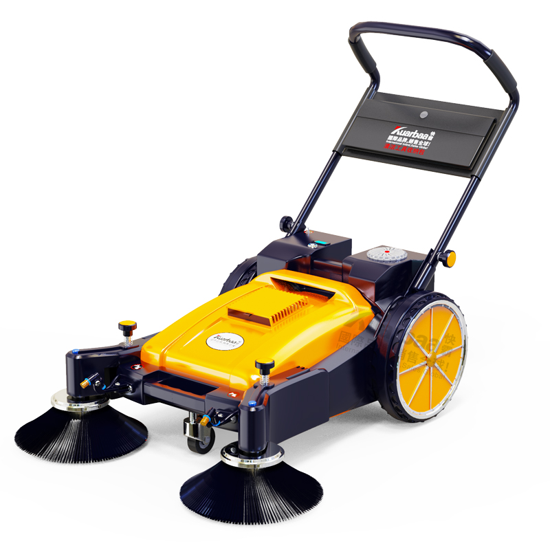 Hand-push sweeper commercial electric sweeper city road sanitation vehicle sprinkling lithium battery