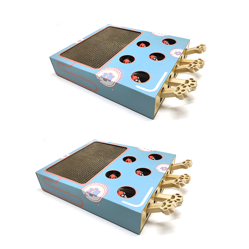 Hot sale cat scratcher made of high-density corrugated paper with puzzle pet game