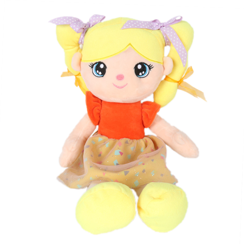 2023 Hot BSCI CE OEM Custom Design Soft Stuffed Plush Toy Girl Doll Wholesale Cute Custom Stuffed Plush Rag Doll