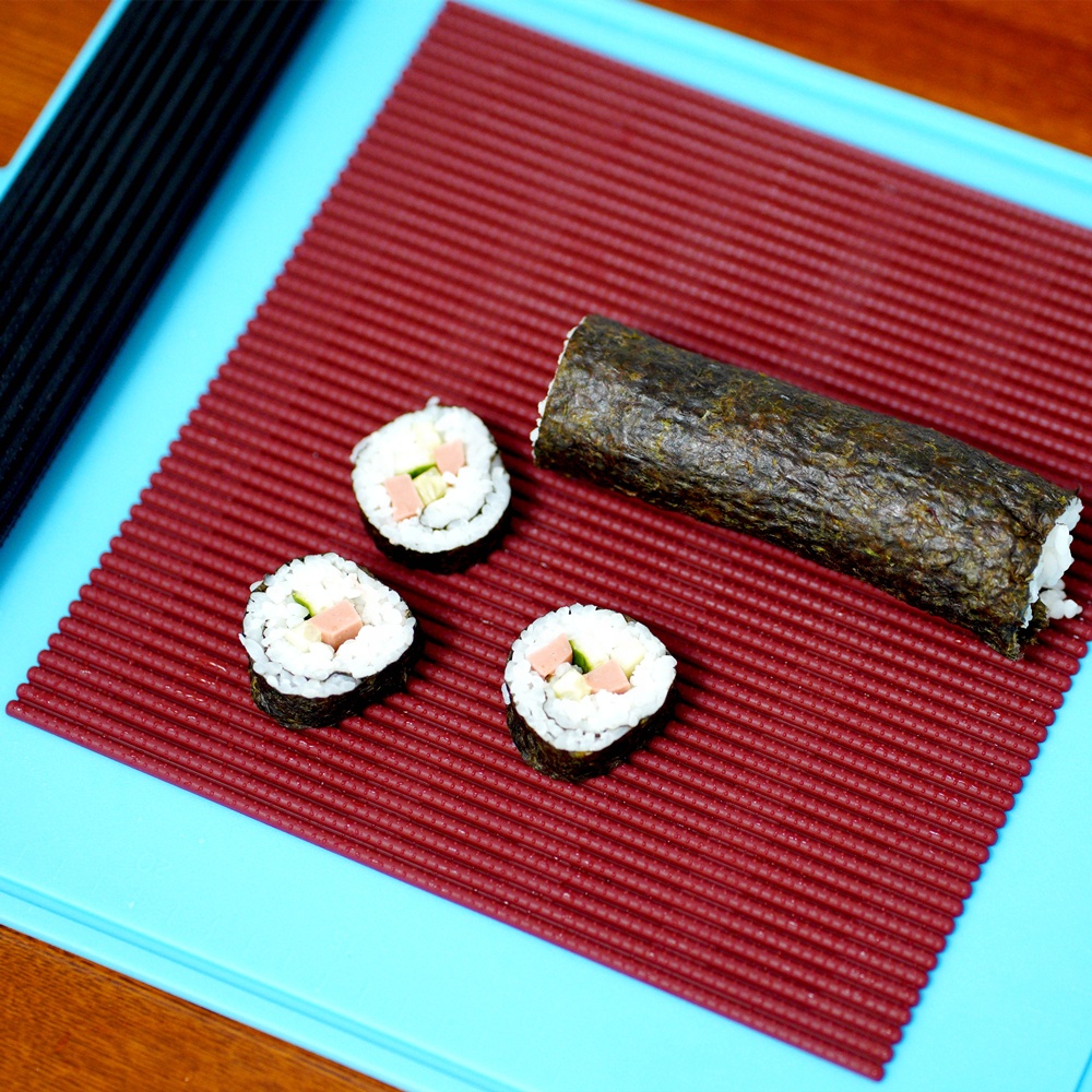 Non Stick Rice Sushi Making Kit Rolling Mat Silicone Rubber Cooking Tools