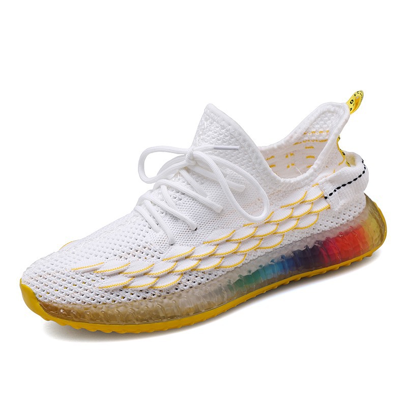 Greatshoe/яркие мужские кроссовки в форме рыбьей чешуи; летние спортивные дышащие кроссовки для бега