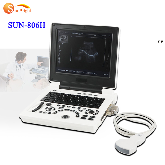 SUN-806H Medical Ultrasonic Instruments portatil 2D electric black and white ultrasonic machine for vet