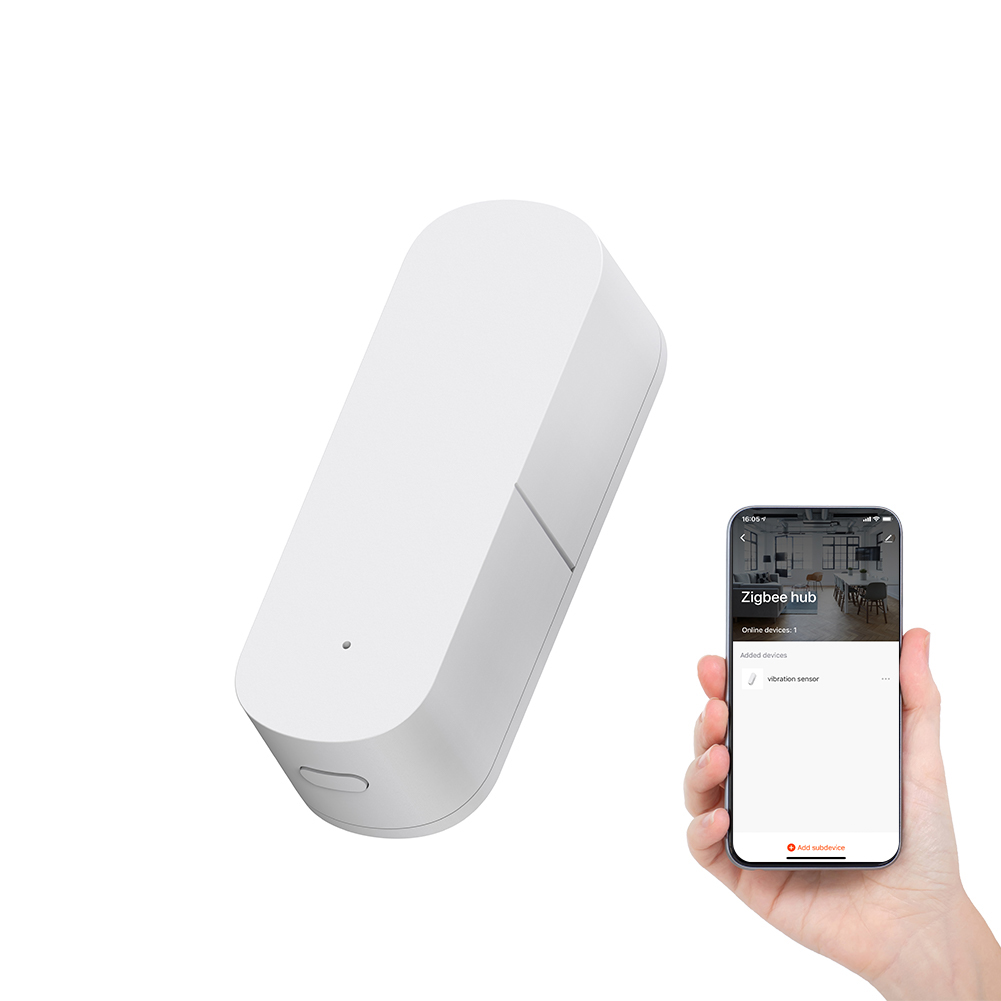 Умный датчик вибрации Zigbee, датчик обнаружения движения, уведомления приложения Tuya в режиме реального времени