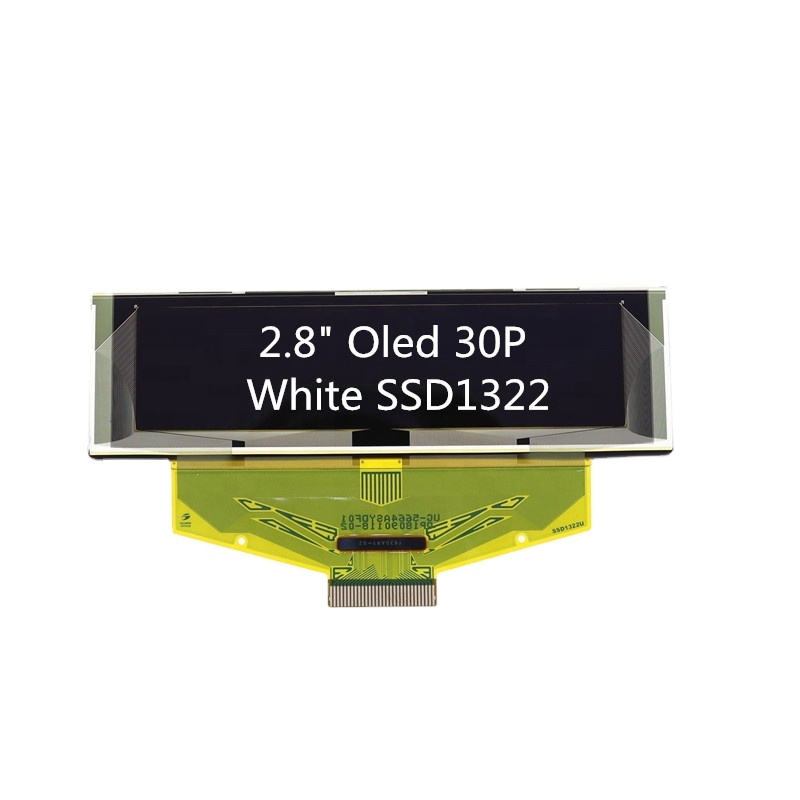 Цвет белый 2,8 "OLED дисплей с разрешением 256x64 SPI IIC 30P