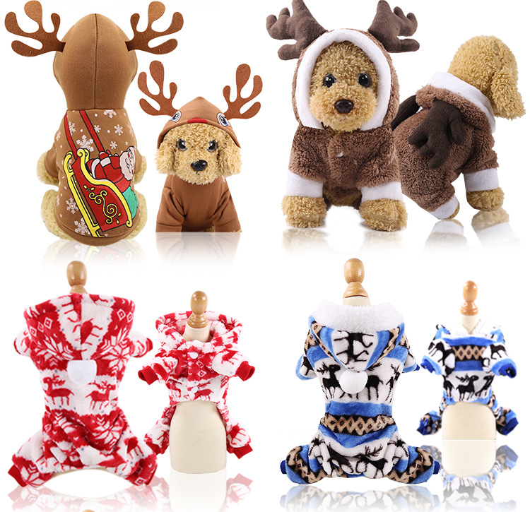 New design new creative Dog clothes snowman christmas gift green winter christmas pet clothes dog Ropa de Navidad para perros