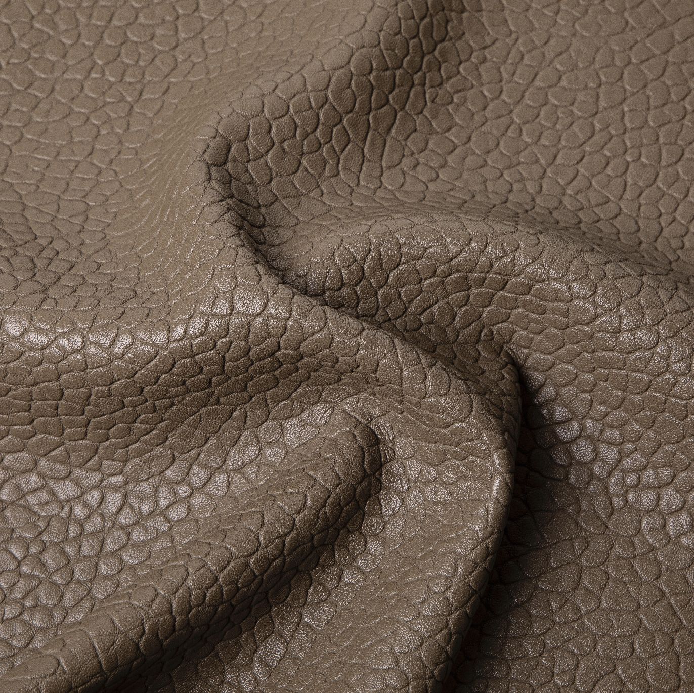Waterproof Scratch-Resistant Litchi Grain Embossed PU Artificial Leather Fabric for Sofa Bag and Other Leather Products