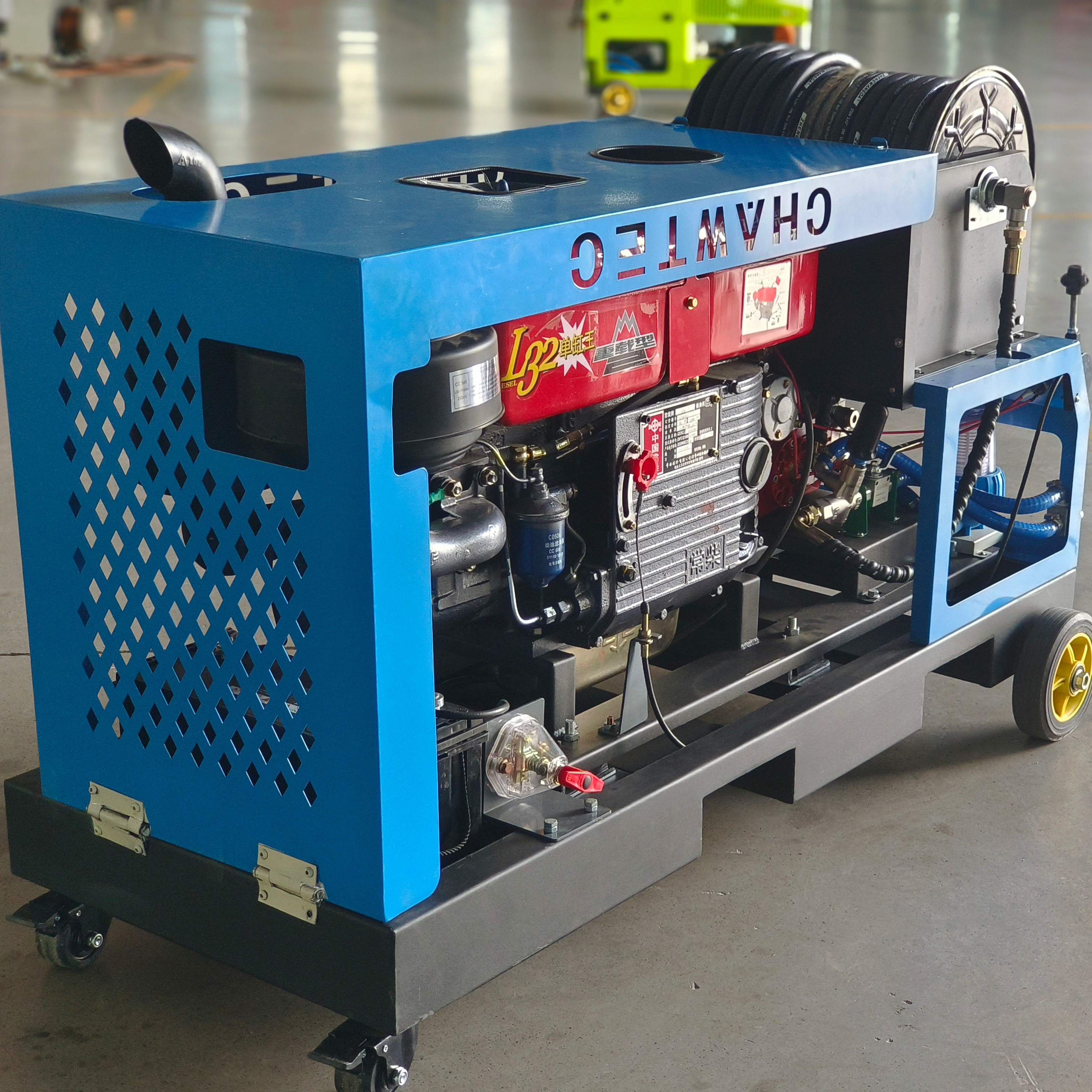 4000psi 8gpm sewer unclogging sewer jet machine Street cleaning Machine sewage high pressure water jet drain jetter