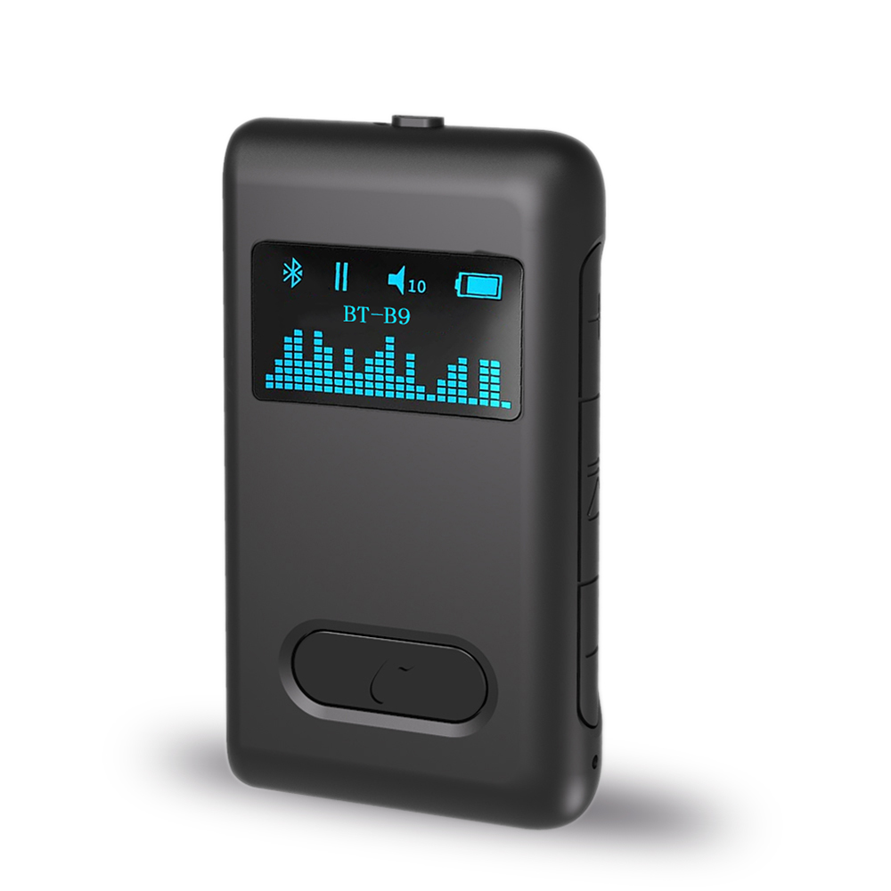 Bluetooth V5.0 aux адаптер аудиоресивер автомобильный комплект, портативный беспроводной аудиоадаптер 3,5 мм Aux для музыки, автомобильный комплект с микрофоном