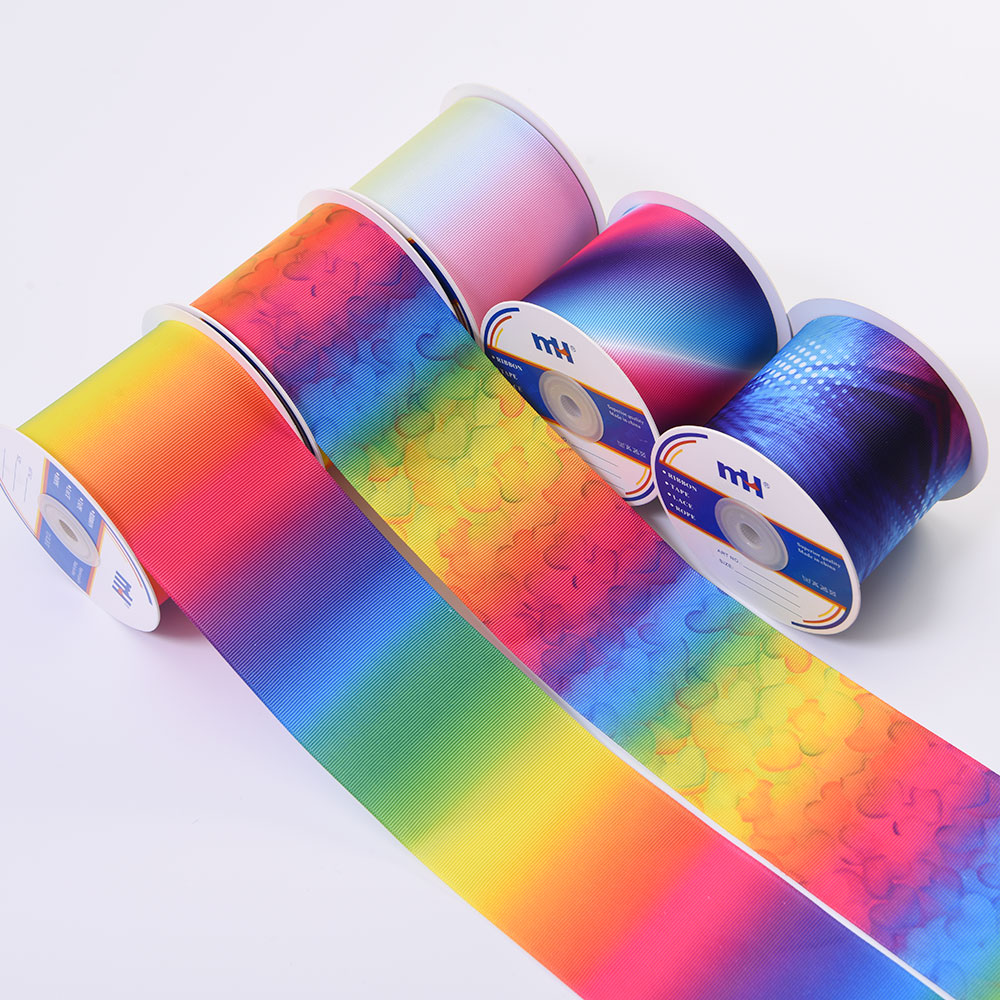 3" Heat Transfer Thermal Transfer Printed Grosgrain Ribbon Printing