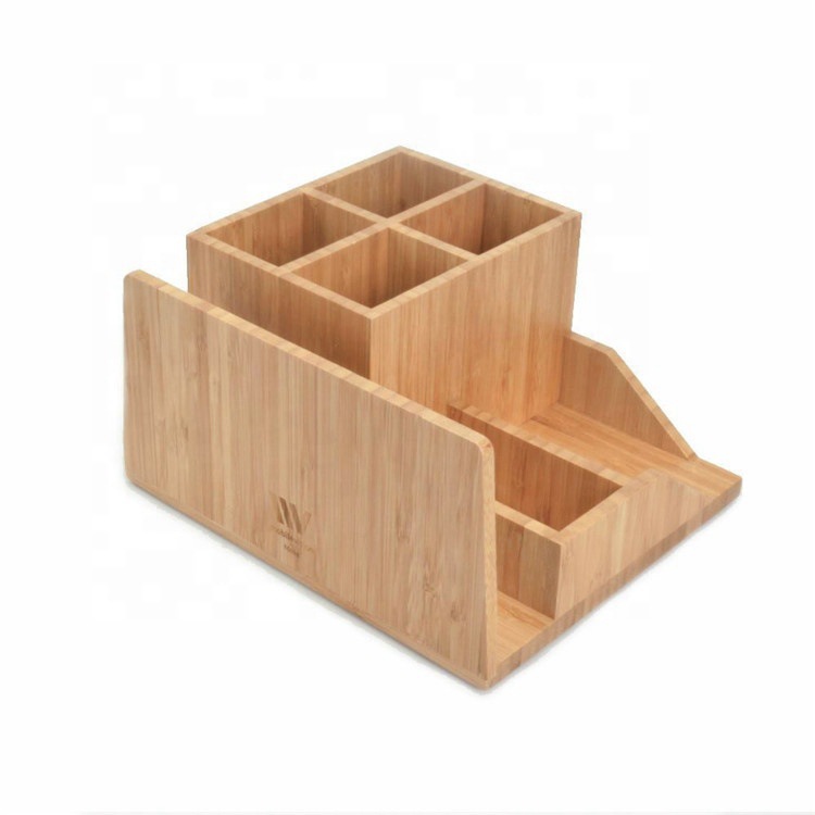 New Arrival Wooden Bamboo Pot Brush Pencil Vase Pen Container