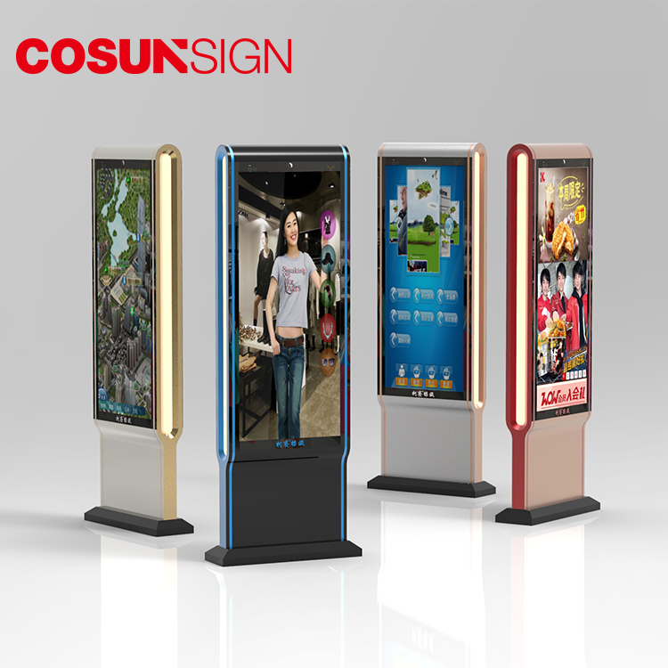 2 в 1 Android Ip65 корпус монитора производитель пол стоя рекламы Photo Booth цифровое табло киоск
