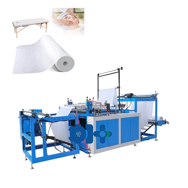 hospital examination bed sheets roll making machine