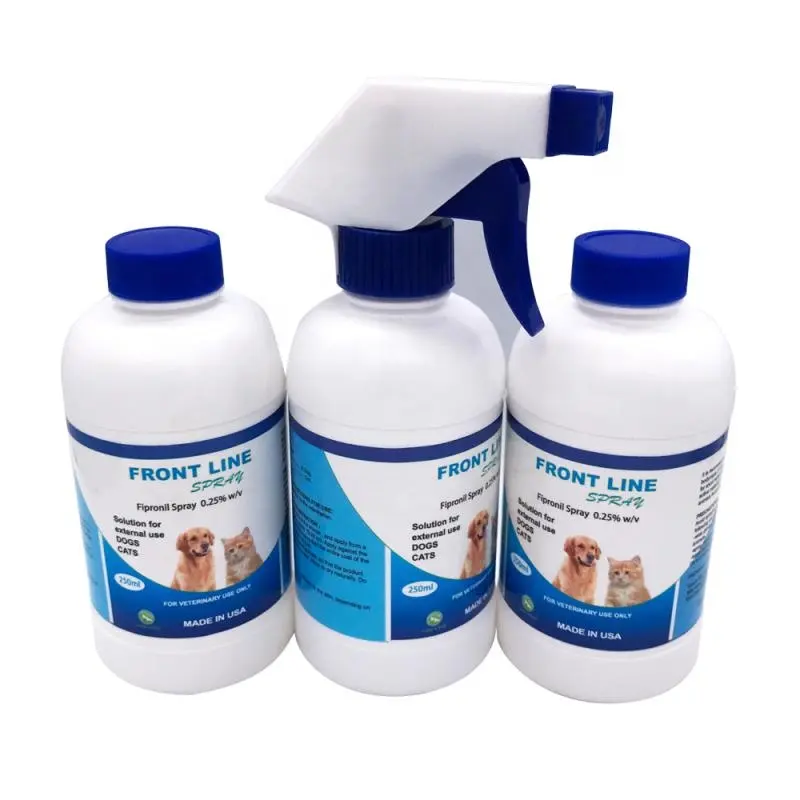 Pet fipronil spray for dog cat anti flea tick for external Dewormer  250ml