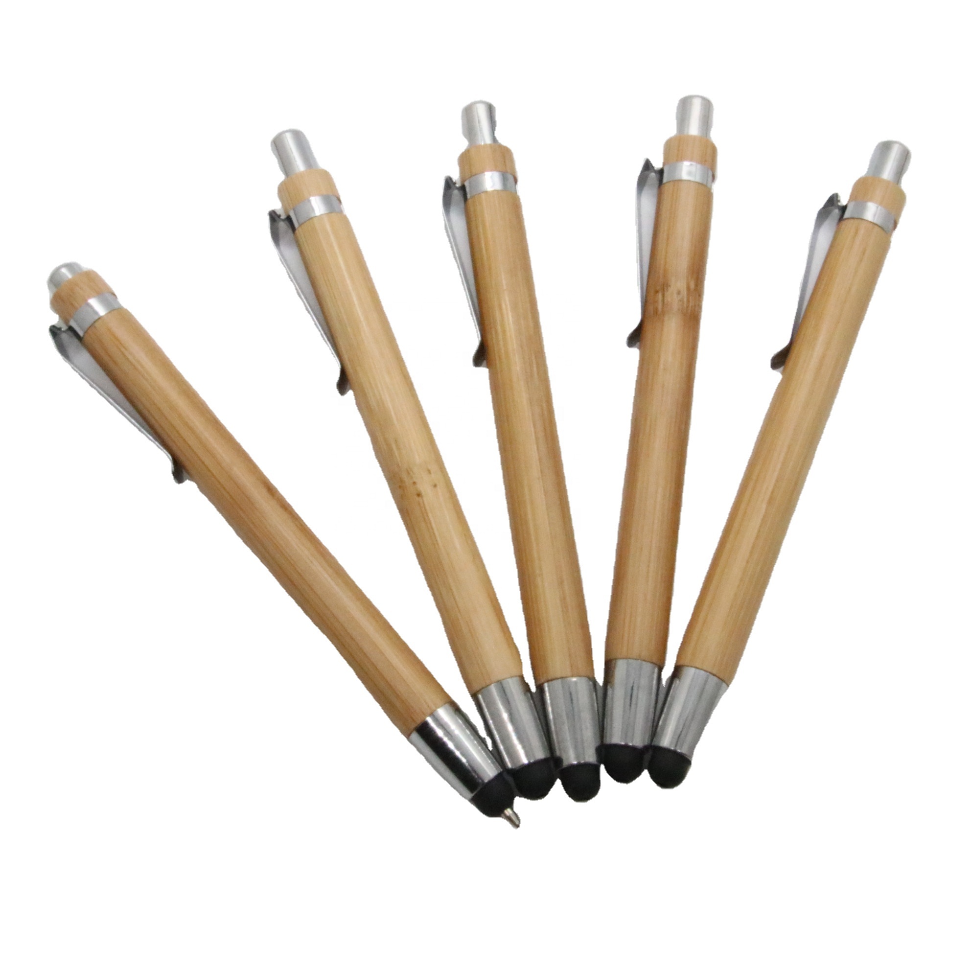 stylus bamboo promotional pen with logo custom logo pen bamboo pen logo canetas
