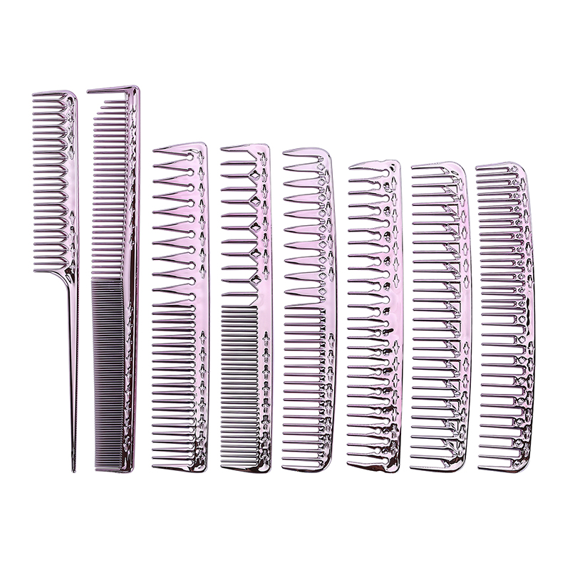 Salon retro electroplate colorful Home Salon Promotion Travel hairdressing set comb