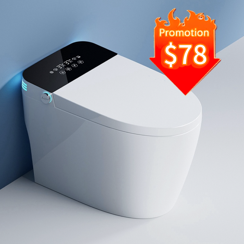 Floor Mounted Wc Intelligent Toilet Automatic Operation Flush Bon Cau Thong Minh Auto Open Sensor One Piece Smart Bidet Toilet
