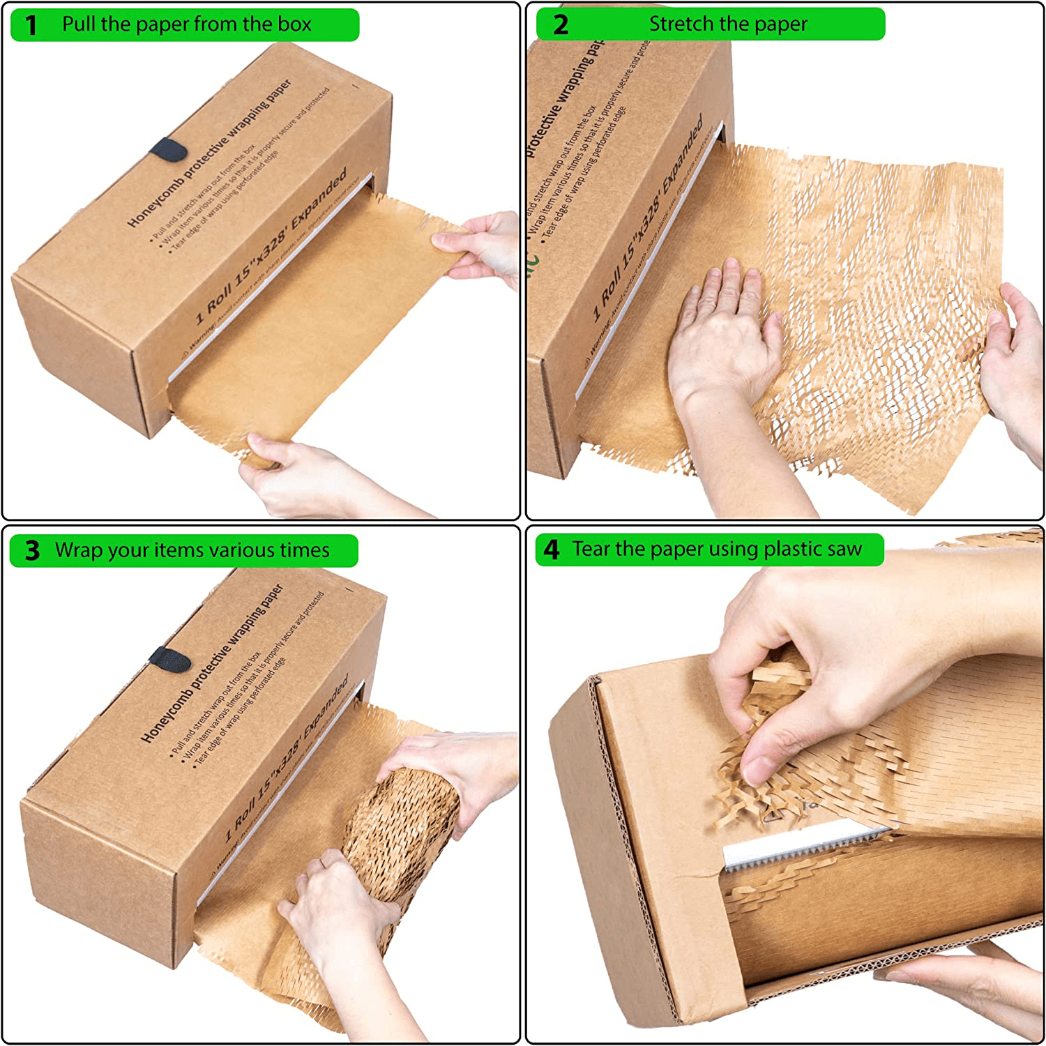 New Invention Automatic Packaging Cushion Machine Kraft Honeycomb Paper Wrapping Dispenser