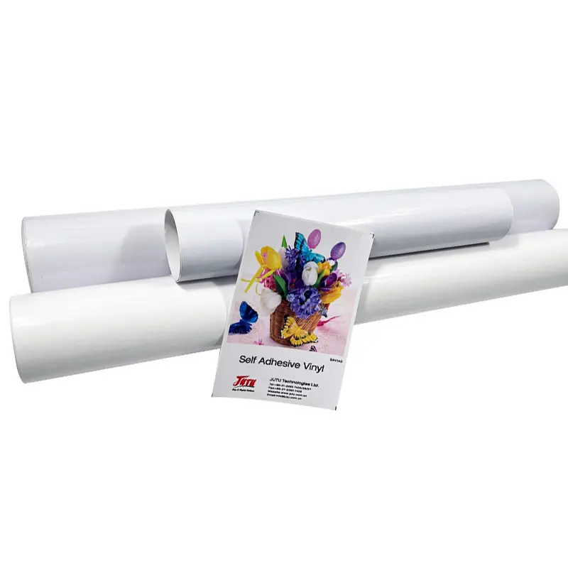 JUTU Factory Price Poster Materials Printable PVC Vinyl Roll Self Adhesive Vinyl SAV120 SAV140