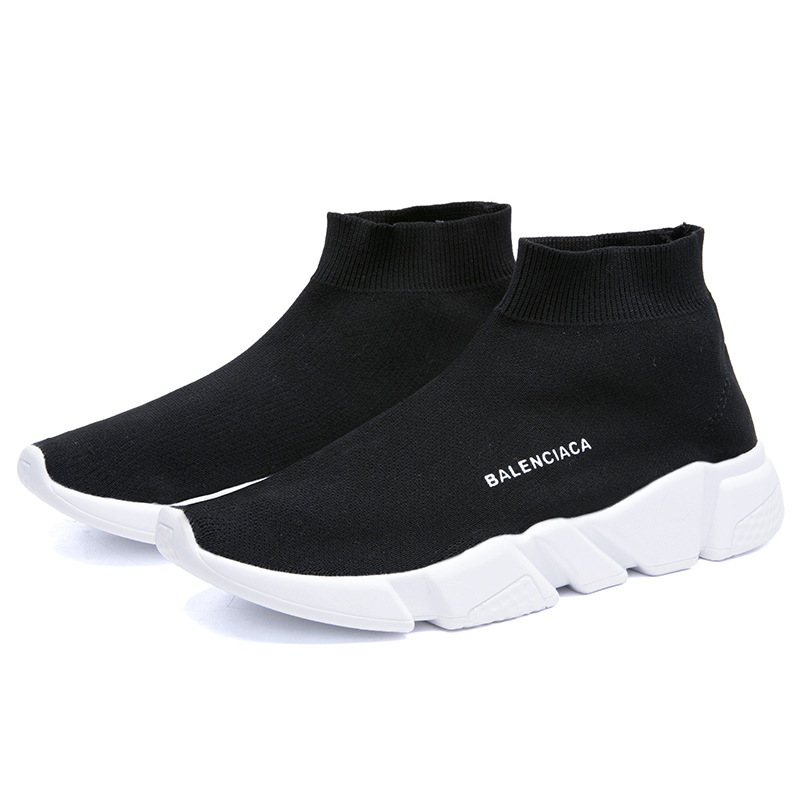 latest women outdoor sneakers flying woven high top socks shoes for women