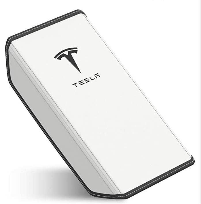 Чехол Tesla для автомобильного подлокотника, защитная накладка из искусственной кожи для центральной консоли, подходит для Tesla Model 3, аксессуары для интерьера