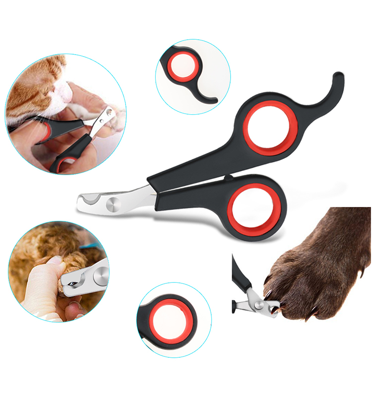 High Quality Pet Grooming Products Stainless Sharp Blade Pet Scissors Cat and Dog Toe Nail Clippers Cutter