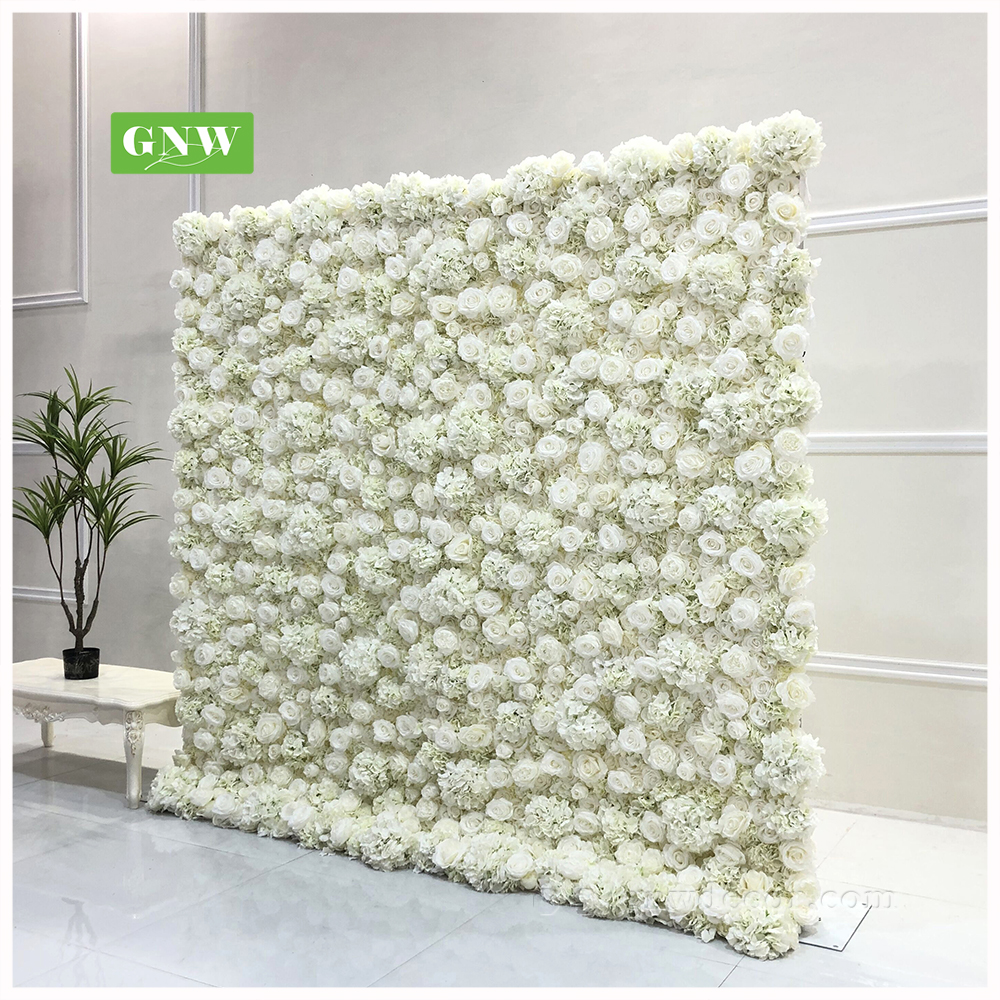 GNW хорошее качество искусственный цветок стены Weddingwall фон декоративные цветы и венки свадьба